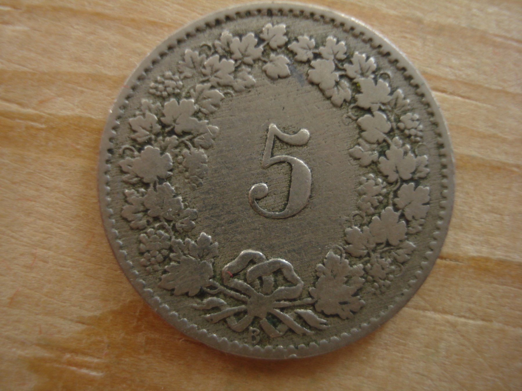 Tutti le monete: (S1) 5 Rappen 1889 – Usato da Erlach venduto da Net-Coins 1