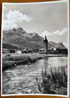 AK:  Sils - Baselgia - Partie am Inn mit Piz della Margna