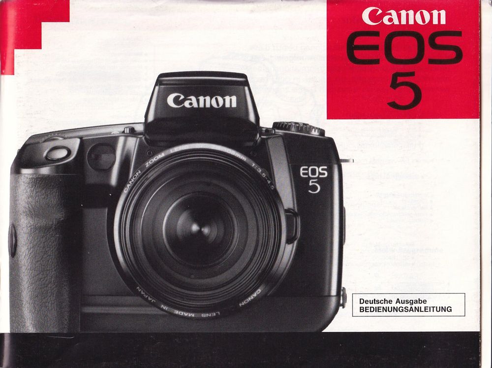 Canon EOS 5 Bedienungsanleitung | Kaufen Auf Ricardo