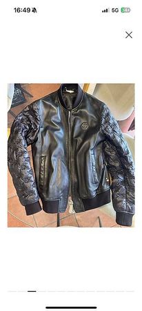 Giacca in pelle Philipp Plein taglia L