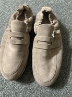 Kennel & Schmenger Slipper Wildleder beige neuwertig