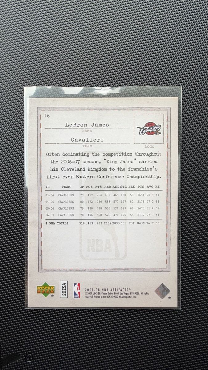 Nba Carte collezionabili: LeBron James 2007 Upper Deck Artifacts Nr 16 – Usato da Affoltern am Albis venduto da mr_choppa 1