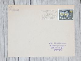 CL13 Enveloppe + Timbre Suisse 1956