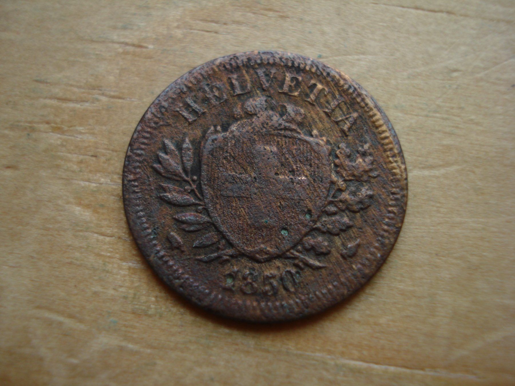 Tutti le monete: (W5) 1 Rappen 1850 – Usato da Erlach venduto da Net-Coins