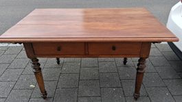 Antiktisch mit zwei Schubladen Holz gute Erhaltung 