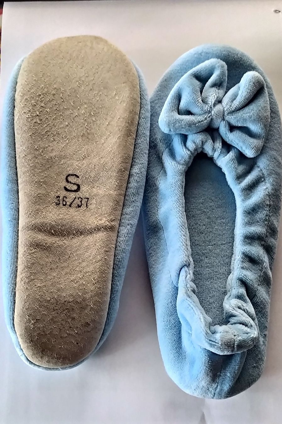 Scarpe da donna: Pantoufles bleues claires/Hausschuhe hellblau – Nuovo (secondo la descrizione) da MOUTIER venduto da Anto21 1