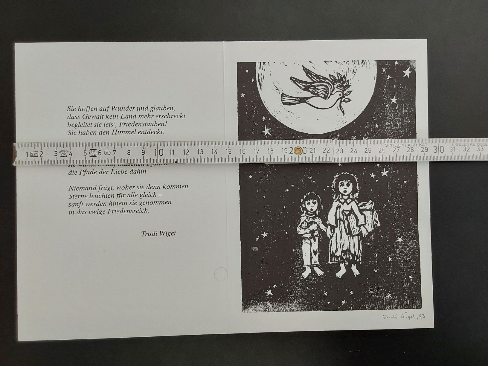 Karten: Weihnachtskarte  Signiert  Trudi Wiget  – Gebraucht aus Steinach von Chilli1957 4