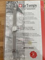 Le Temps Damenuhr, Swiss Made, Stahlband, Neu, OVP!