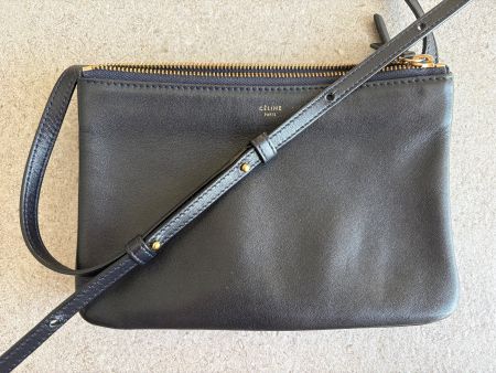Celine - Small Trio Bag in Navy/Dunkelblau