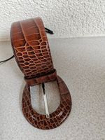 Edler Ledergürtel Kroko-Optik Gr. 85 Made in Italy Companys