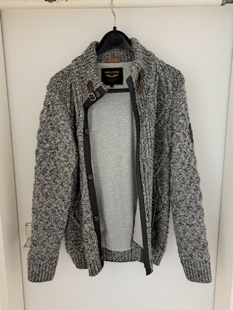PME Legend Strickjacke, Gr S, Grau