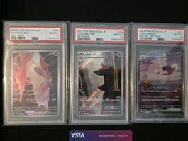 Pokémon 2023 PSA 10 JP Charmander, Charmeleon, Charizard