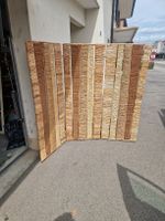 Raumteiler Seegras/Bast braun 3-teilig gute Zustand, 260cm