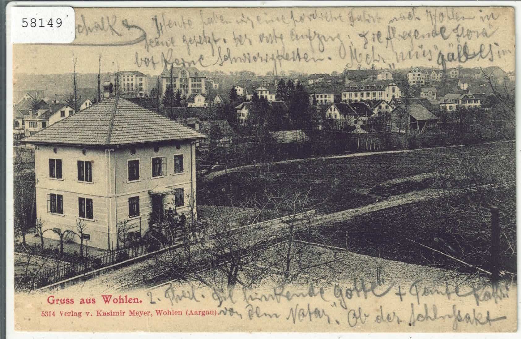Cartoline postali: Gruss aus Wohlen – Usato da Ettingen venduto da Kartenplanet