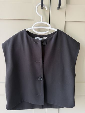 Weste Zara schwarz kurz - Grösse S