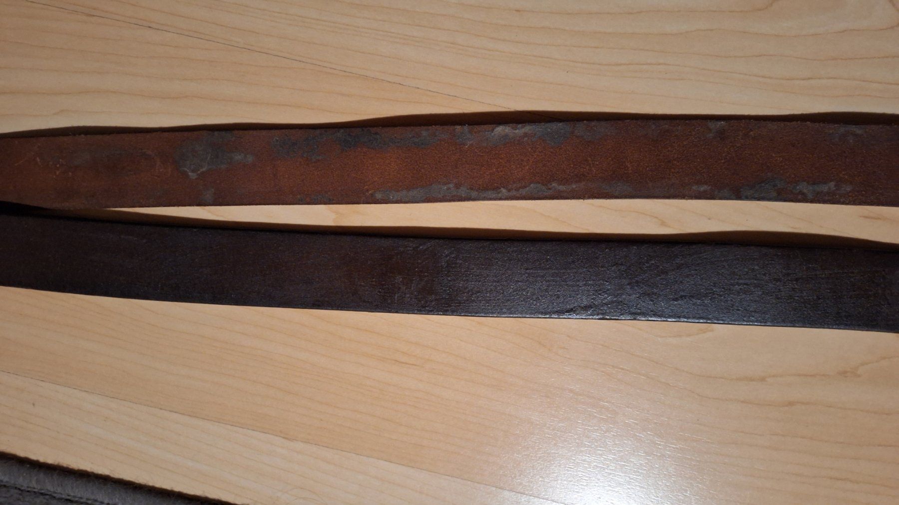 Cinture: 2 alte Ledergürtel , braun – Usato da Dornach venduto da majo8689 6