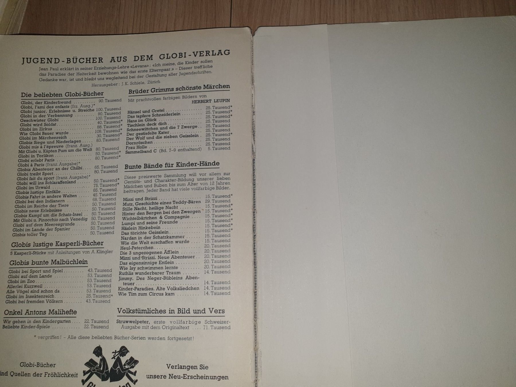 Libri: Globis toller Tag 1.Auflage 1960 – Usato da Zürich venduto da Ralaualiyas 7