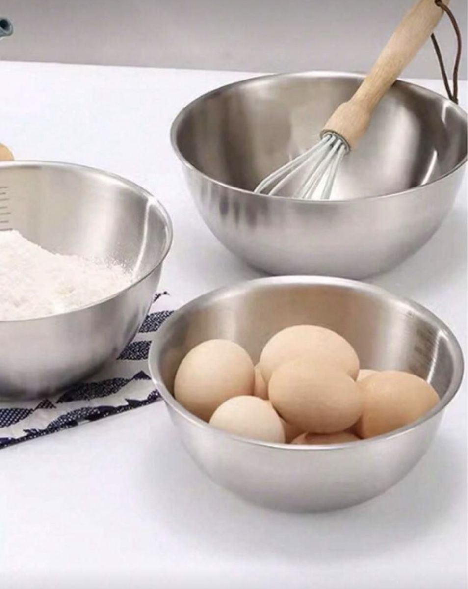 Ciotole: 3er Set Edelstahl Rührschüssel – Nuovo e nell'imballaggio originale da Emmenbrücke venduto da ShopDirect 1