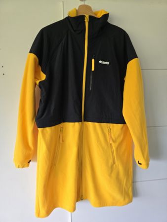 Columbia Faserpelz Longjacke, Grösse XL, Schwarz/Gelb, Top!