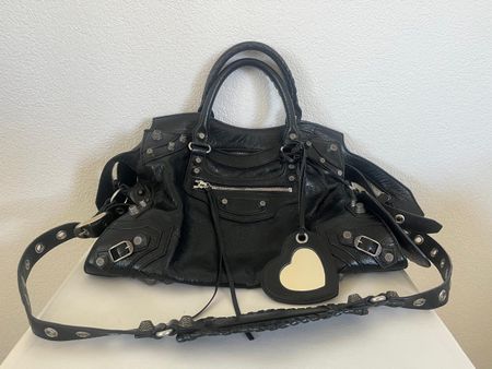Balenciaga Handtasche schwarz Leder mit Spiegel