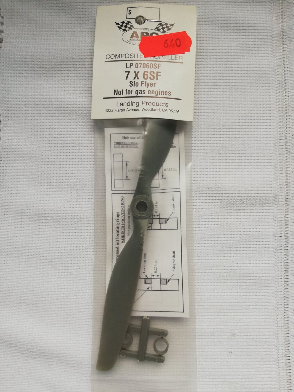 RC Modellbau: APC 7x6 SF Slo Flyer Propeller – Neu und originalverpackt aus Flüh von AMS-Modellbau