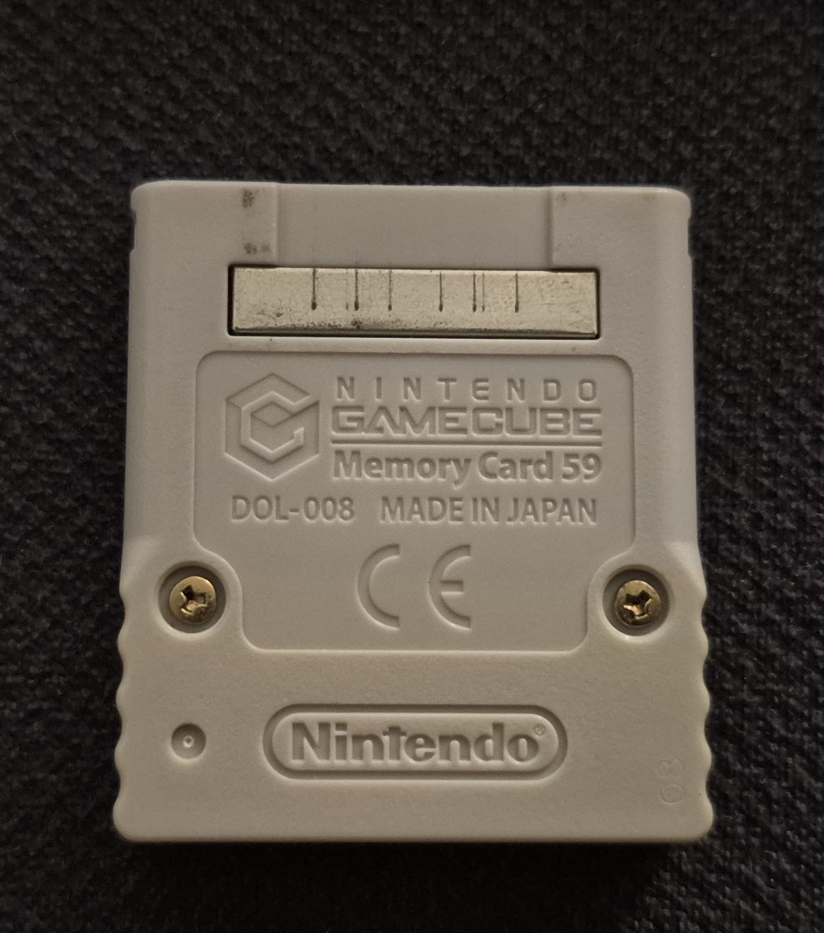Memory unit & Memory card: MEMORY CARD 59 DOL-008 NINTENDO GAMECUBE ORIGINAL GREY WII – Usato da Grand-Lancy venduto da luc111 1