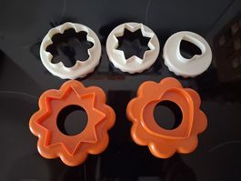 Guetzli-Ausstecher Tupperware-Set, 5-teilig, verschliessbar