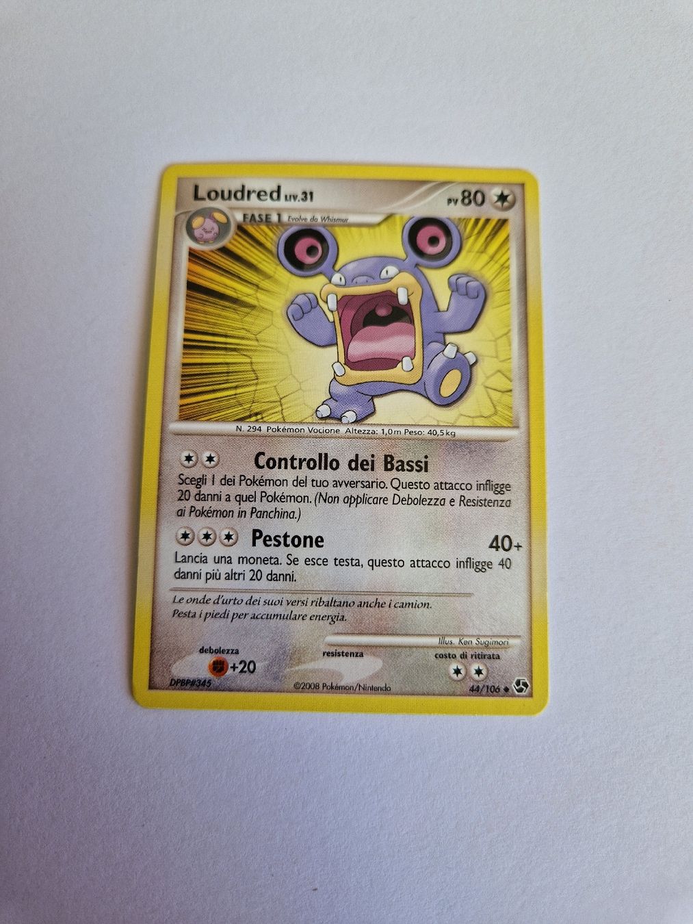 Pokémon Cartes à collectionner: Loudred - Great Encounters - IT – D'occasion à Romont FR par raj_sjv9