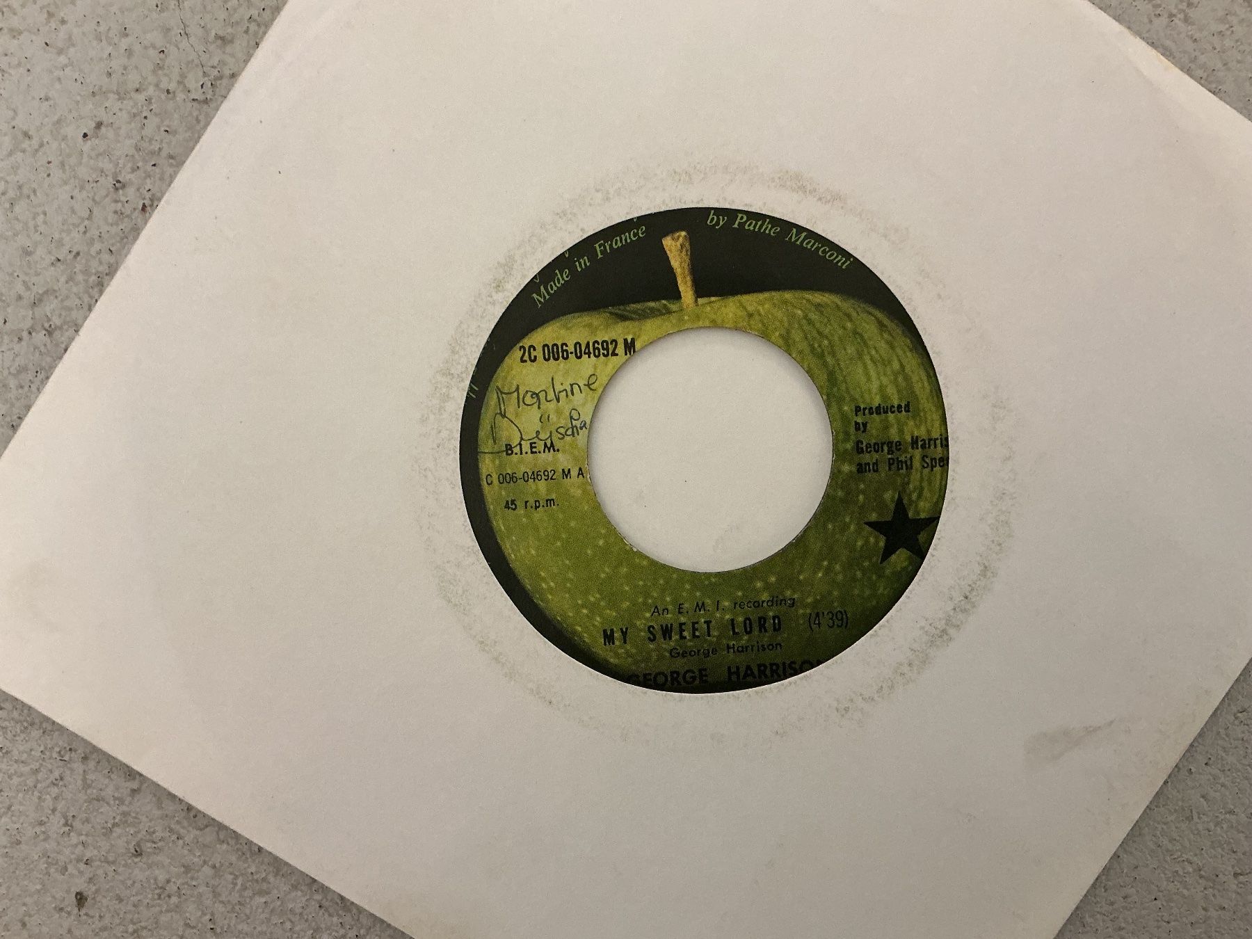 Dischi in vinile: George Harrison Single - My Sweet Lord (VG+) – Usato da Winterthur venduto da Tumko_7_Vinyl
