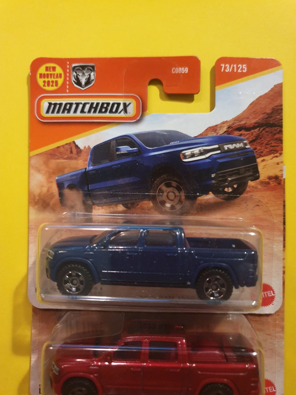 Matchbox Modellini d'auto: 2 x Matchbox 2025 RAM 1500 REV – Nuovo e nell'imballaggio originale da Oftringen venduto da Rotor 2