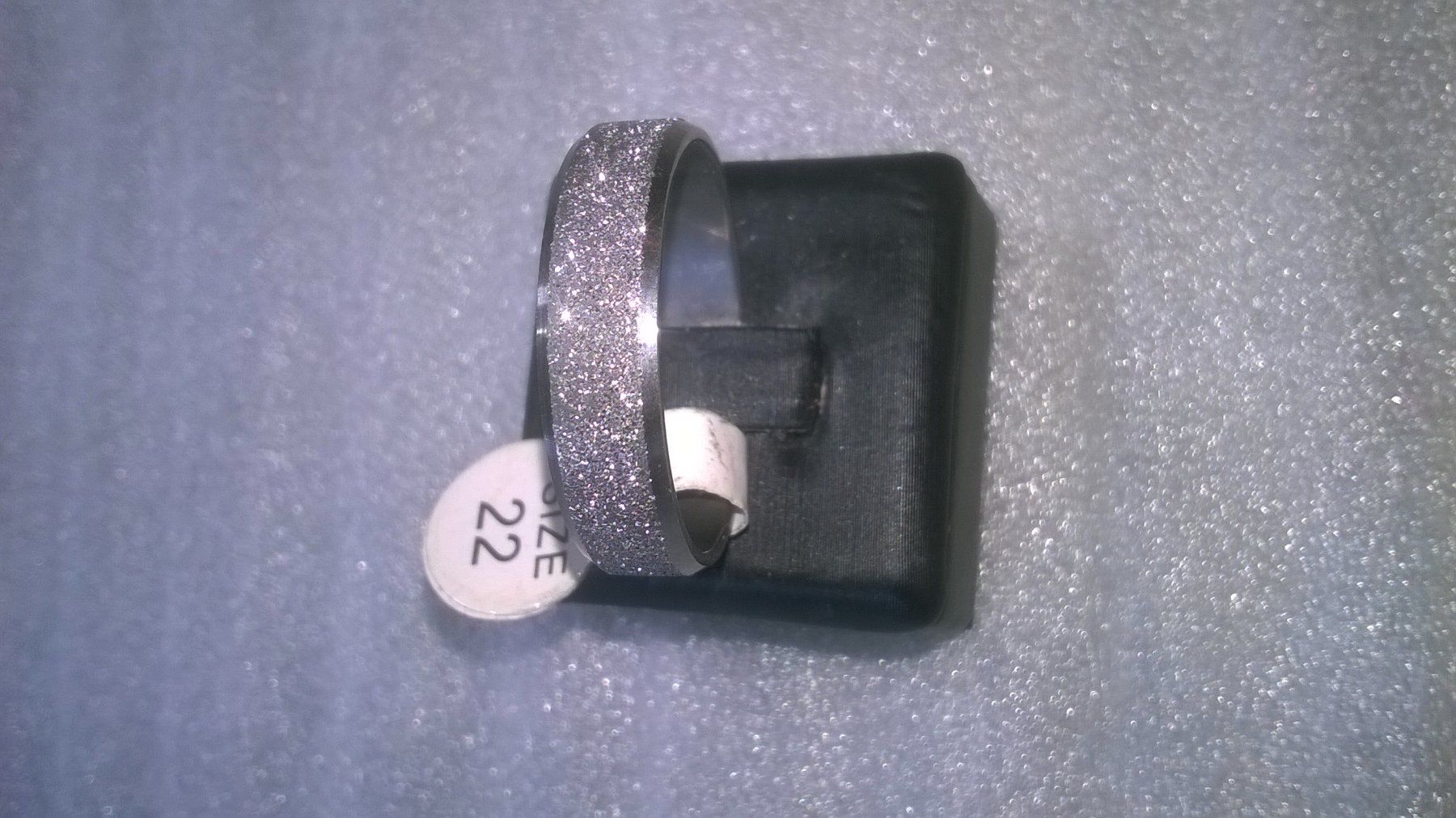 Ringe: RING EDELSTHAL,,,SILBER FARBE,,,GLITZER – Neu (gemäss Beschreibung) aus Basel von bijoutrie_4 3