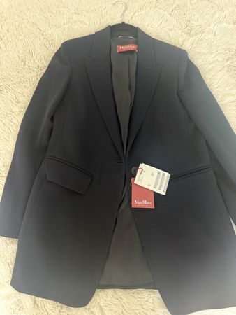 Max Mara Studio Blazer Dunkelblau Größe 34 Neu