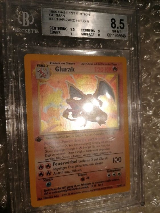 POKEMON 1. EDITION GLURAK BGS 8.5 NMMT! Kaufen auf Ricardo