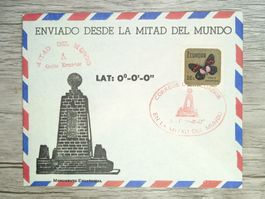 TR80 Enveloppe + Timbre Equateur 19xx
