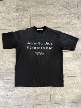 Acne Studios T-Shirt Stockholm 1996 schwarz Grösse M