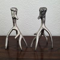 Ausgefallene Kerzenständer "Geweih", 2er Set