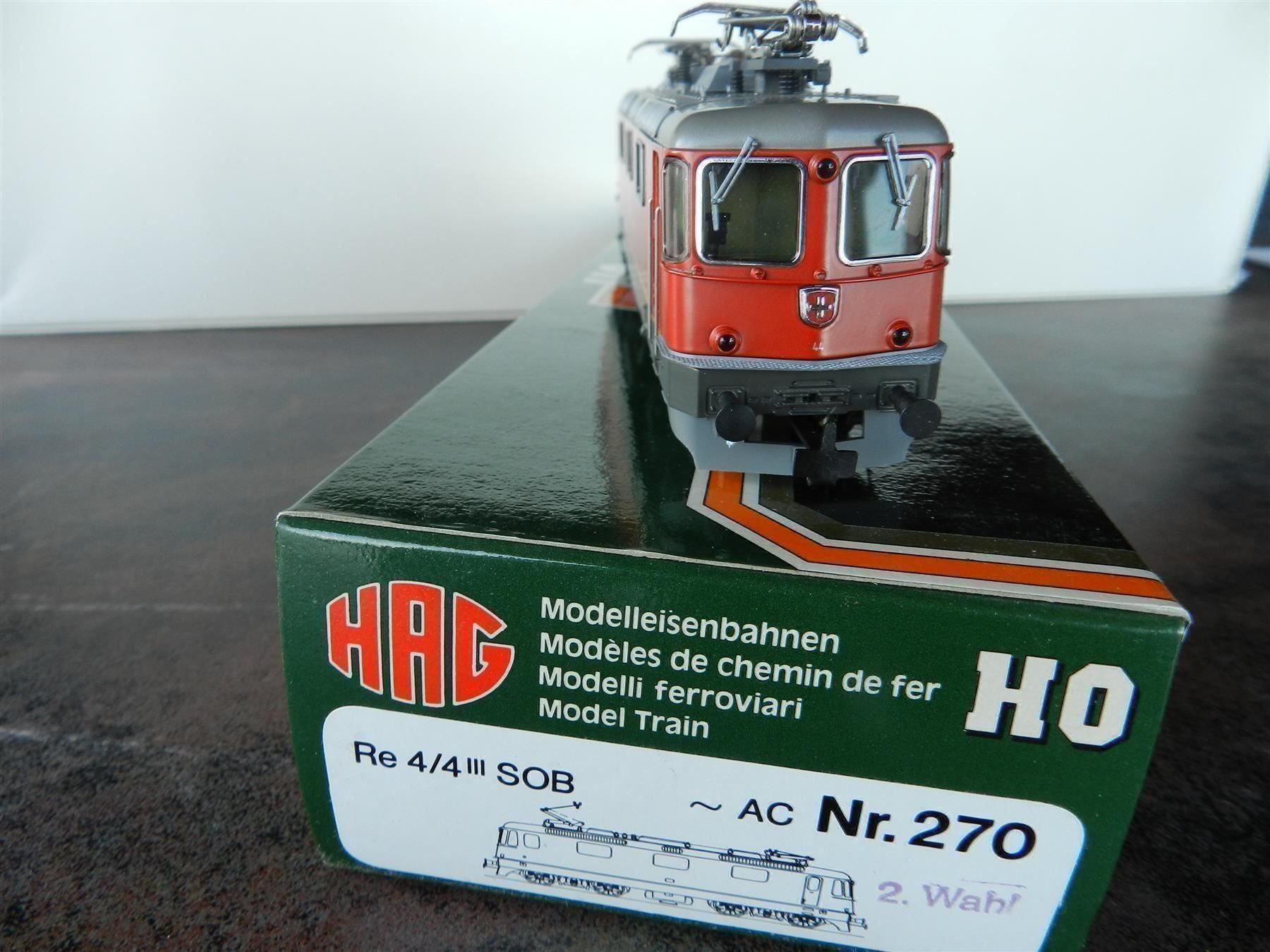 Hag Modellini di ferrovie: H0 AC HAG E-Lok Re 4/4 III SOB rot – Nuovo (secondo la descrizione) da Arzier-Le Muids venduto da elocin83 1