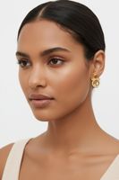 Salvatore Ferragamo Ohrringe – Goldfarben mit Kristallen