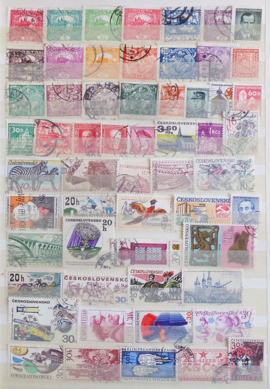 Tutti i francobolli: CSR/CSSR: Des timbres oblitérés, 2 photos – Usato da Le Locle venduto da timbrettino
