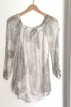 Leichtes Sommer Bluse  Seide, Made in Italy, Gr M/38