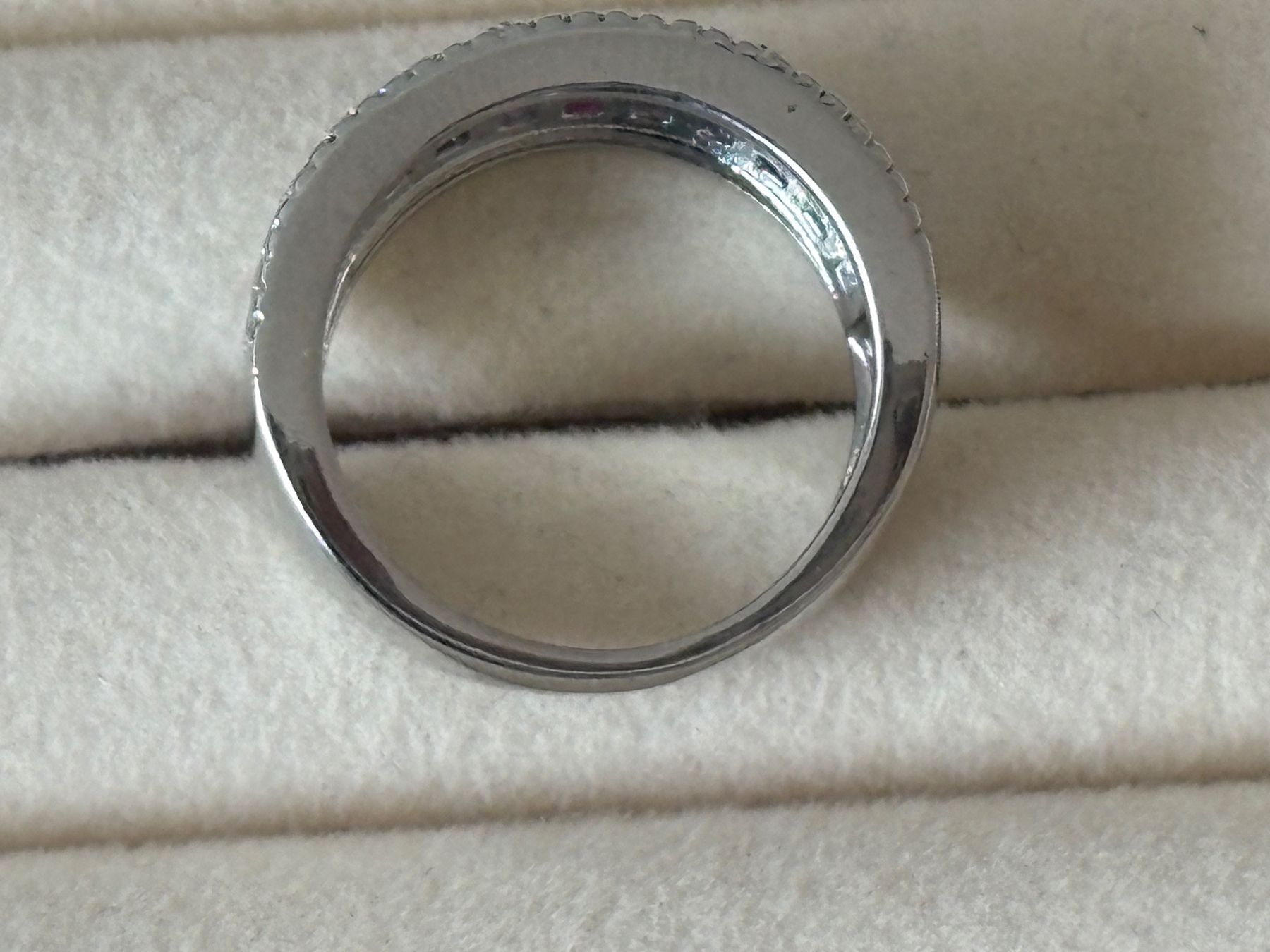 Anelli: Luxus Elegante gr18/8 Ring Zirkonia Multicolore Farbe:silber – Nuovo (secondo la descrizione) da Biel-Bienne venduto da Roserosse13 6