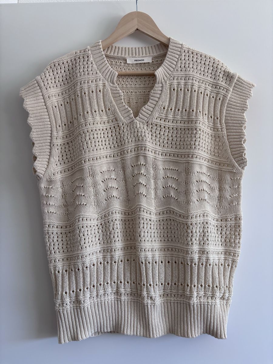 Promod Maglioni & Felpe: Promod Häkelpullover, ärmellos / Pull sans manches crochet – Nuovo (secondo la descrizione) da Thalwil venduto da Salome89CH