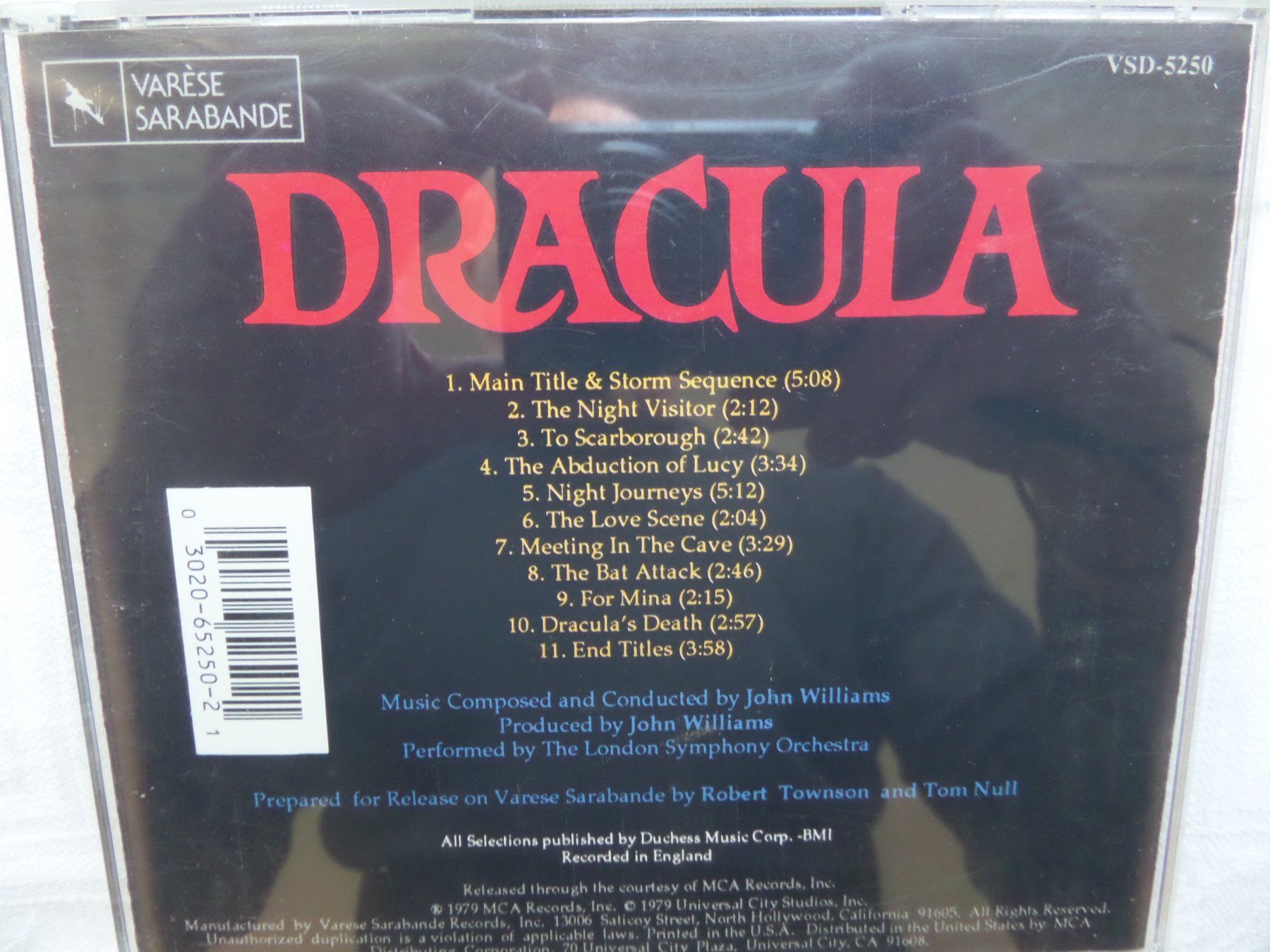 CDs: John Williams - Dracula – D'occasion à Genève par CDLPBookS 1
