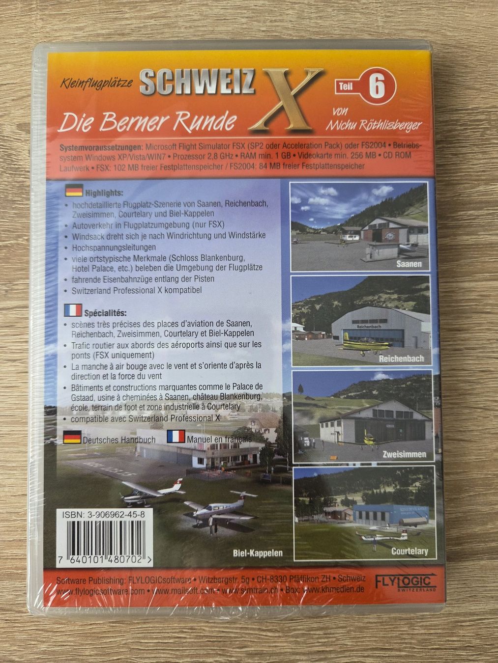 Giochi: Schweiz X Teil 6 for Flight Simulator X & FS2004 - PC NEW – Nuovo e nell'imballaggio originale da Carouge GE venduto da Franllo 1