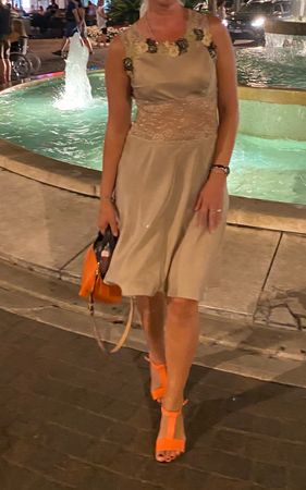 Twinset bell abito di seta naturale-S/M-chic e elegante