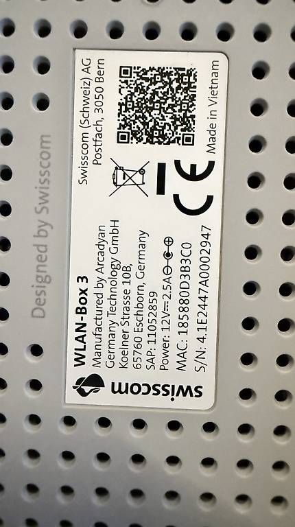 WiFi: Swisscom WLAN-Box 3 inkl. Netzteil – Usato da thun venduto da Lemon4two 2