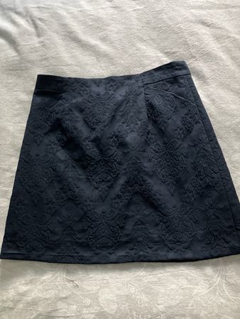 Zara Rock Gr 38 Jaquardstoff marine
