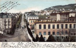 Zürich, Universtitätsstrasse, gelaufen 1903