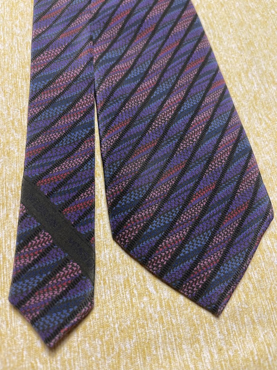 Missoni Cravatte: Missoni Cravatta Uomo in seta a righe viola e verdi – Nuovo (secondo la descrizione) da Gordevio venduto da LanaZimm 6