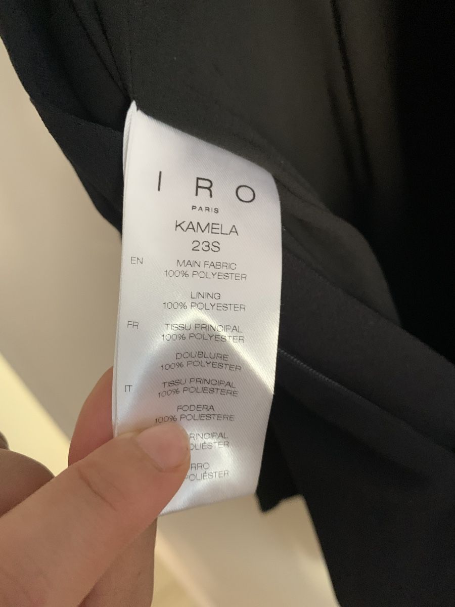 Iro Vestiti: Robe portefeuille noire Iro – Nuovo e nell'imballaggio originale da Genève venduto da rez_c6c6 7